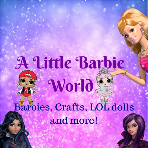 A Little Barbie World button